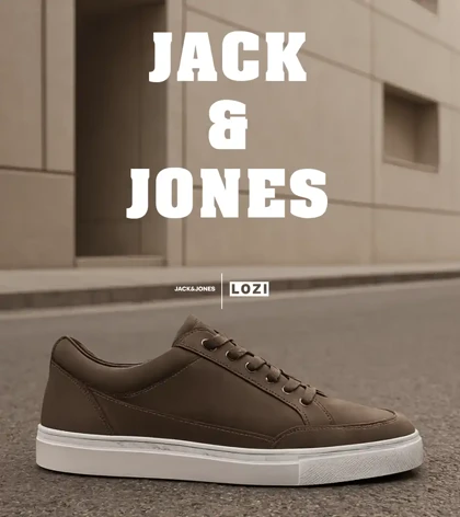 کفش کتانی مردانه زیتونی JACK & JONES مدل 7996