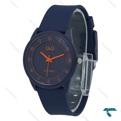 کیو اند کیو اورجینال بند رابر سرمه ای ایندکس نارنجی QQ-8247-G