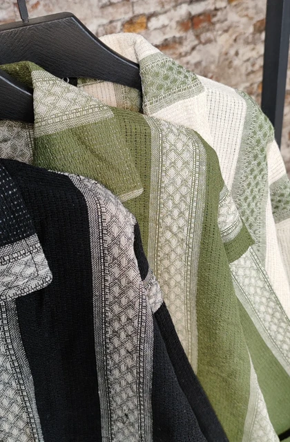 شومیز کنفی آستین پاکتی مدل گلبهار کد 50264