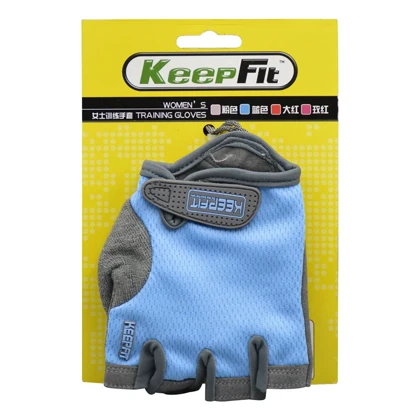 دستکش بدنسازی زنانه کیپ فیت مدل 404D0581 آبی