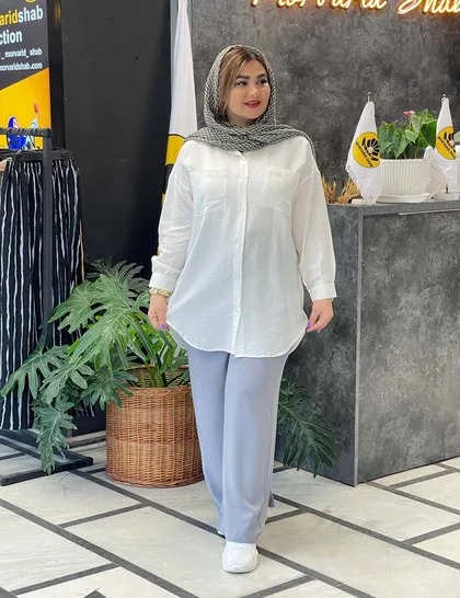 دامن شلواری نخی ملیس کد : 100282