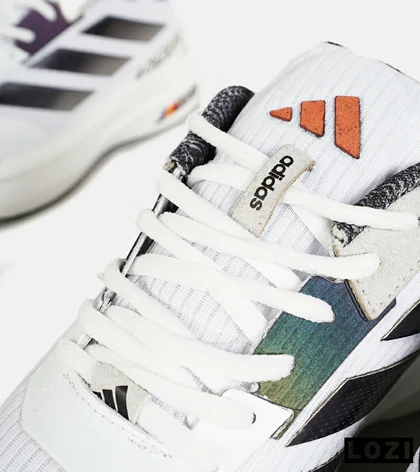 کفش کتانی مردانه و زنانه سفید مشکی Adidas Adizero مدل 7232