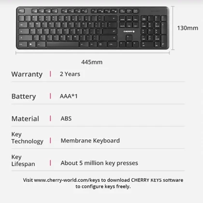 ست موس و کیبورد بی سیم چری DW 2300