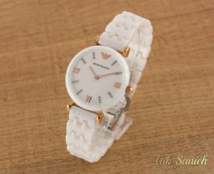 ساعت امپریو آرمانی سرامیکی سفید زنانه Armani-3615-L