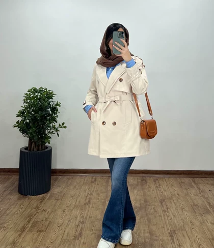 بارانی آستردار بادوم