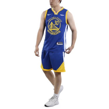ست رکابی و شلوارک بسکتبالی گلدن استیت مدل Nike-DRI FIT-5B059 آبی