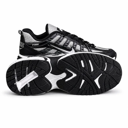 کتانی مردانه مدل رانینگ نایک P6000 مشکی طوسی NIKE