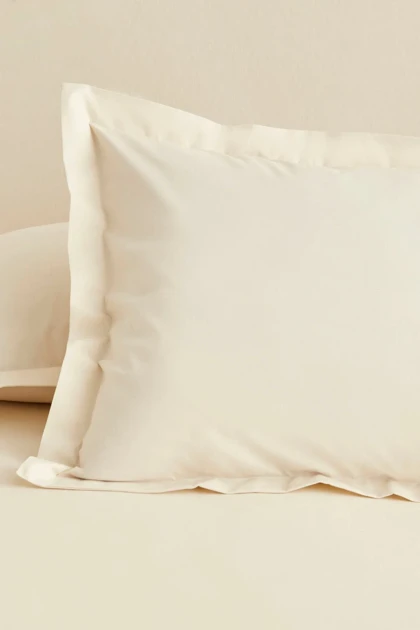 ملحفه کشدار یک نفره Karaca Home پنبه - شیری