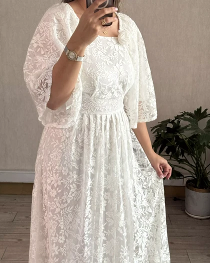 پیراهن مجلسی دانتل ماهرخ