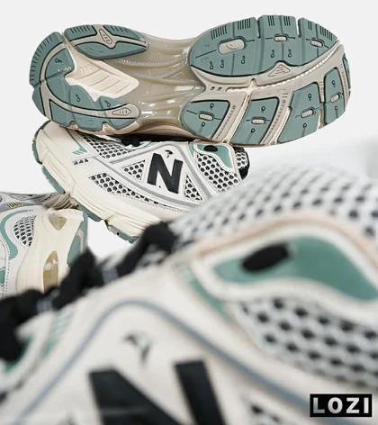 کفش کتانی مردانه و زنانه کرم سبز NEW BALANCE 1064 V.2