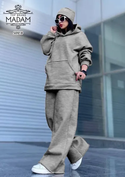 ست هودی و شلوار بگ زنانه madam