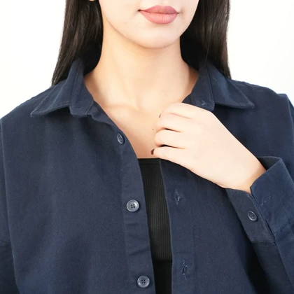 شومیز زنانه ساده کتان کد 119