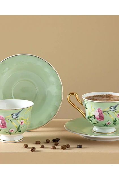 سرویس فنجان قهوه دو نفره English Home مدل Vanilla New Bone China