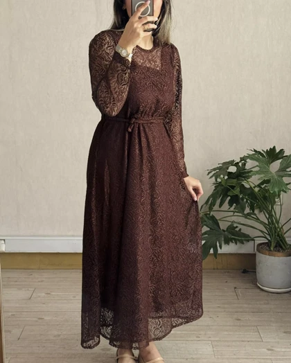 پیراهن تمام دانتل کلوش ایتالیایی