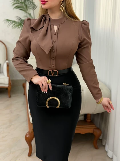 شومیز مازراتی پاپیونی 3723