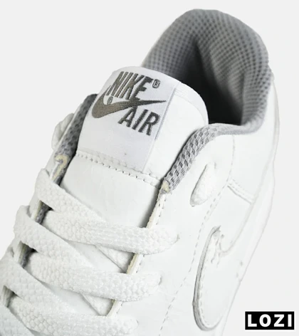 کفش کتانی بزرگ پا سفید طوسی NIKE AIR FORCE مدل 7646