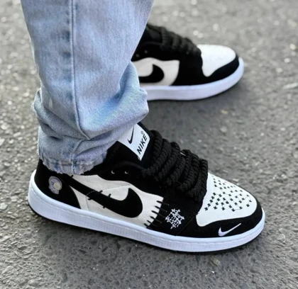 کتانی مردانه vodoمشکی سفید