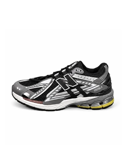 کفش کتانی مردانه نیوبالانس 1906طوسی سفید مشکی New BALANCE 1906