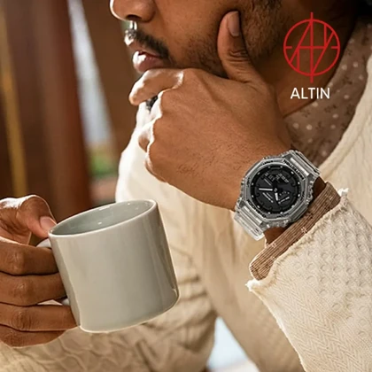 ساعت مچی کاسیو جی شاک Casio G-Shock مدل GA-2100SKE-7ADR سری Skeleton