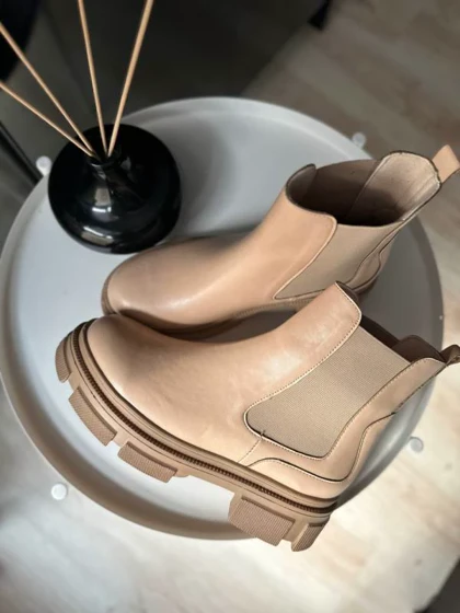 کفش نیم بوت زنانه مدل 00027 - Flat Ankle Boots