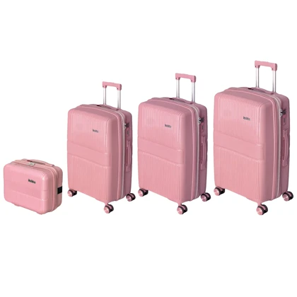 چمدان نشکن فشن مدل FASHION - FSN6868 سری 4 عددی (کیف آرایشی هدیه)