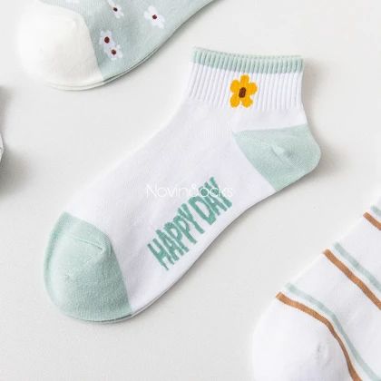 جوراب مچی شکوفه سبز