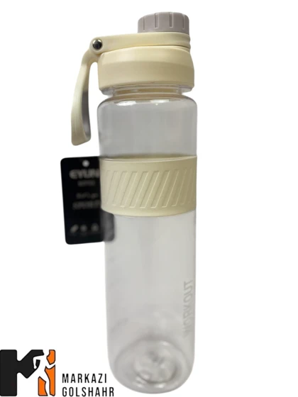 قمقمه ورزشی طلق شفاف 1 لیتری کد 568