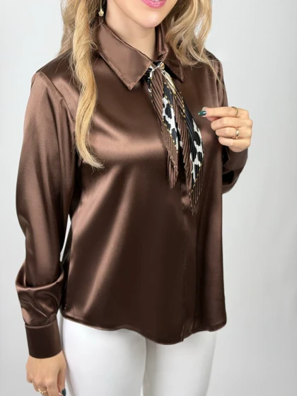 دستمال گردن پلیسه ابریشم(تحویل فوری)