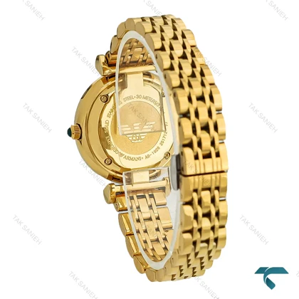 ساعت طلایی امپریو آرمانی زنانه صفحه سبز Armani-8365-L