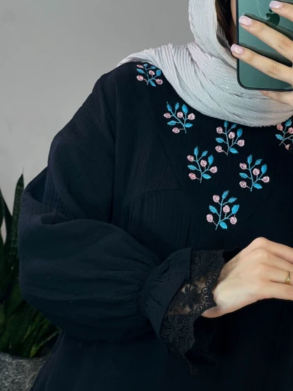 پیراهن مانتویی ساتین 1(ایراد دار)