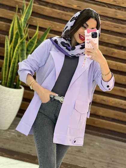 مانتو لینن آستین پیله