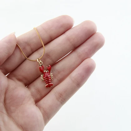 گردنبند دخترانه فانتزی مدل خرچنگ