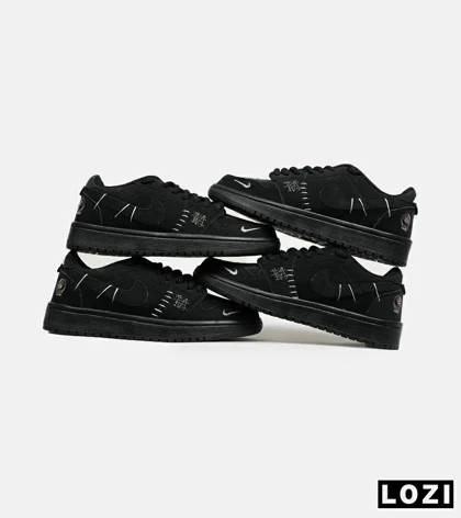 کفش کتانی مردانه و زنانه مشکی نایک NIKE jordan Vodoo