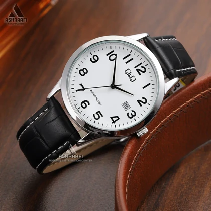 ساعت کیو اند کیو بند چرمی Q&Q A44A-004PY