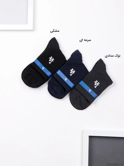 جوراب نیم ساق نخی لوس آنجلس LA کد 5013