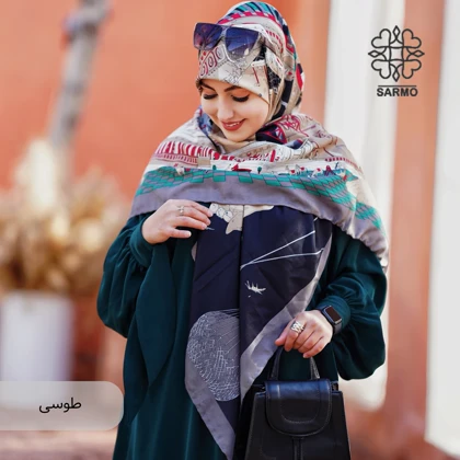 روسری ابریشم توییل شهر