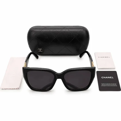 عینک آفتابی زنانه مدل شنل chanel سبک گربه‌ای