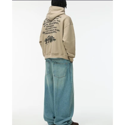 هودی ضخیم و گرم بالا طرح stwd از pull & bear کد 239