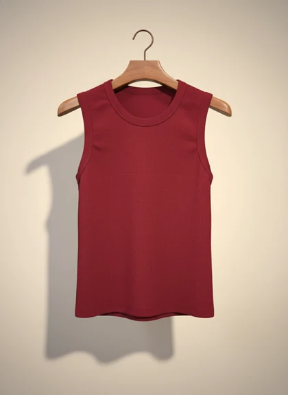 تنگ تاپ زرشکی فری سایز گرماژ بالا کیفیت عالی مناسب سایز L و XL