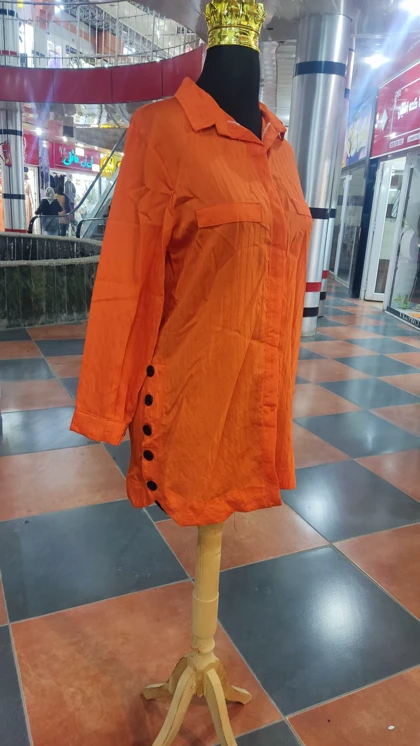 مانتو جلو دکمه دار کد 440