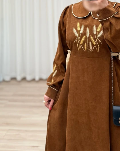کفتان کبریتی گلدوزی مدل پاییزه