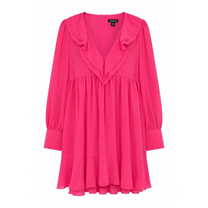 پیراهن حریر سرخابی زنانه بوهو boohoo انگلستان سایز 38