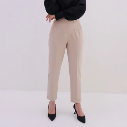 شلوار زنانه ی کرپ پائولا (Paula) سین استایل کد 6129