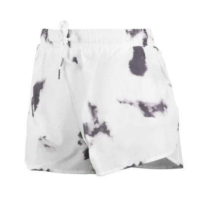 شلوارک کشاله دار ورزشی زنانه مدل 020 سفید بنفش