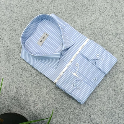 پیراهن طرحدار مردانه قواره ازاد ( قواره کلاسیک ) _ استین بلند