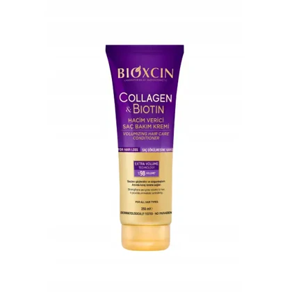کرم نرم‌کننده و حجم‌دهنده مو بیوکسین حاوی کلاژن و بیوتین BIOXCIN Collagen & Biotin Volumizing Hair Care Conditioner
