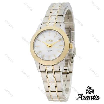 ساعت الکسا A0098 زنانه دو رنگ طلایی نقره ای w-10083