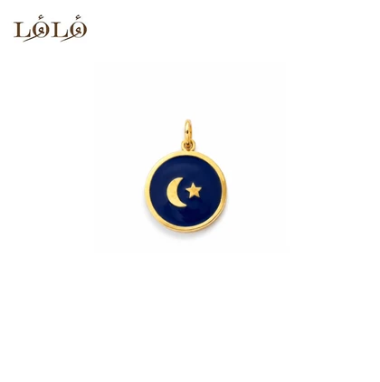 آویز ماه و ستاره نقره