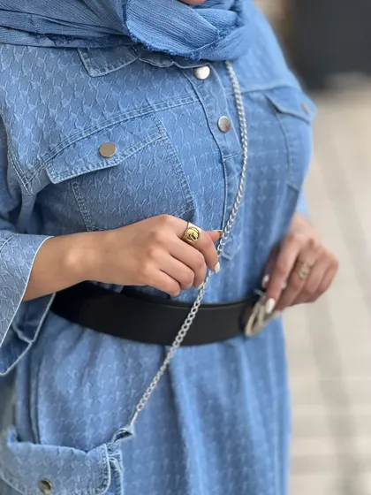 جین ماکسی به همراه کیف کد 626