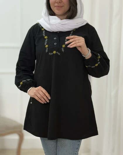 تونیک مانتویی بشرا کد محصول 1623